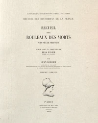 Recueil des rouleaux des morts (VIIIe siècle-vers 1536)