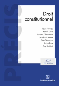 Droit constitutionnel 2027. 29e éd.