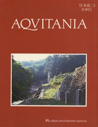 Aquitania N° 3/1985