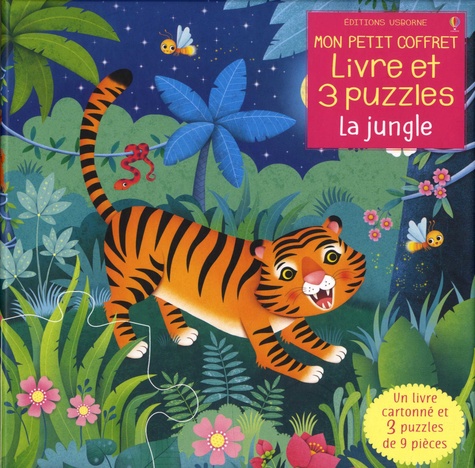 Federica Iossa et Sam Taplin - La jungle - Avec 1 livre cartonné et 3 puzzles de 9 pièces.