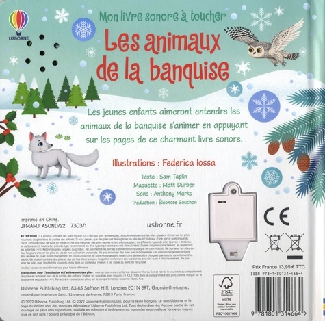 Les animaux de la banquise de Federica Iossa - Album - Livre - Decitre