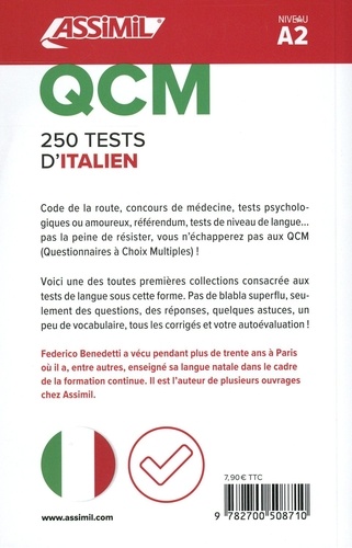 300 tests d'italien. Niveau A2