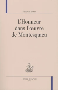 L'Honneur dans l'oeuvre de Montesquieu