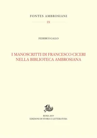 I manoscritti di Francesco Ciceri nella Biblioteca Ambrosiana