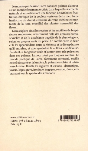 Les poésies d'amour - Suivi de Onze sonnets de... de Federico Garcia Lorca  - Grand Format - Livre - Decitre