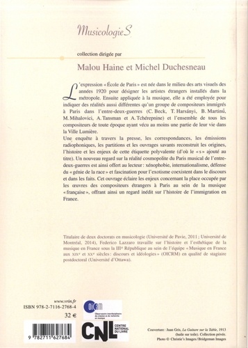 Ecoles de Paris en musique 1920-1950. Identités, nationalisme, cosmopolistisme