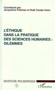 L'éthique dans la pratique des sciences humaines