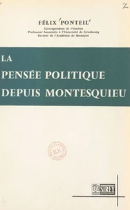La pensée politique depuis Montesquieu