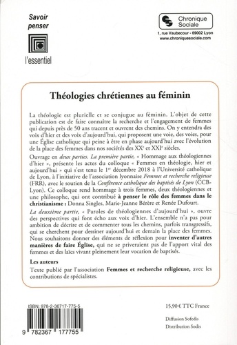 Théologies chrétiennes au féminin