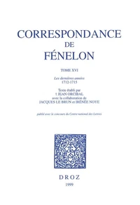 Correspondance de Fénelon