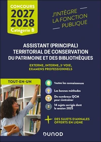 Concours Assistant (principal) territorial de conservation du patrimoine et des bibliothèques - 2027