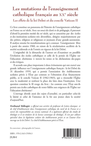 Les mutations de l'enseignement catholique français au XXe siècle. Les effets de la loi Debré et du concile Vatican II