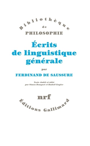 Ferdinand de Saussure - Ecrits De Linguistique Generale.