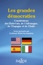Ferdinand Mélin-Soucramanien - Les grandes démocraties - Textes intégraux des Constitutions américaine, allemande, espagnole et italienne.