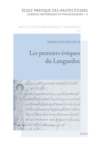 Les premiers évêques du Languedoc. Une mémoire hagiographique médiévale