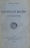 Fernand Baldenne - Contes et récits vosgiens.