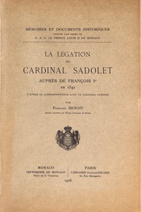 Alixetmika.fr La légation du cardinal Sadolet auprès de François Ier en 1542 Image