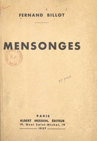 Fernand Billot - Mensonges.