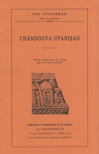 Fernand Hayot - Chandogya Upanishad.