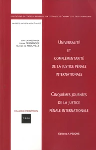 Universalité et complémentarité de la justice pénale internationale