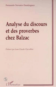 Analyse du discours et des proverbes chez Balzac