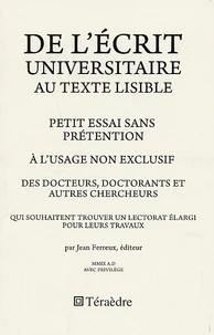 De l'écrit universitaire au texte lisible