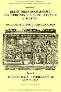 Répertoire géographique des étudiants du Midi de la France (1561-1793)