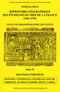 Répertoire géographique des étudiants du Midi de la France (1561-1793)