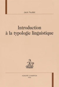 Introduction à la typologie linguistique