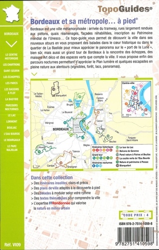 Bordeaux et sa métropole... à pied. Des itinéraires insolites à découvrir