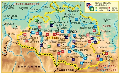 L'Ariège... à pied. Du piémont aux Pyrénées. 40 promenades & randonnées