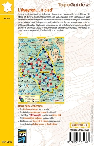 L'Aveyron... à pied. 50 promenades & randonnées 6e édition