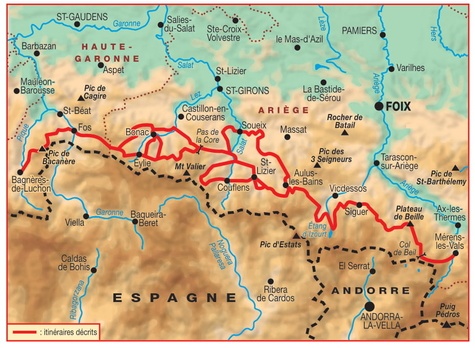 Pyrénées ariégeoises et tours du Val de Garbet et du Biros. La traversée des Pyrénées. Plus de 30 jours de randonnée