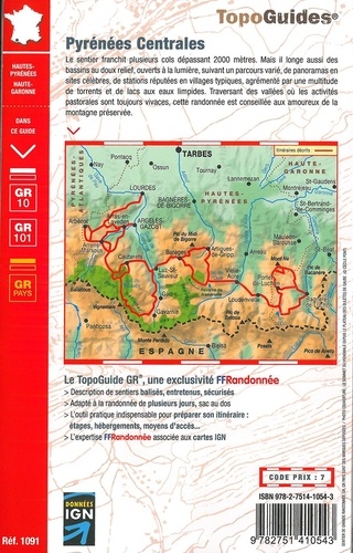 Pyrénées Centrales et tours du Val d'Azun et d'Oueil-Laboust. La traversée des Pyrénées. Plus de 20 jours de randonnée