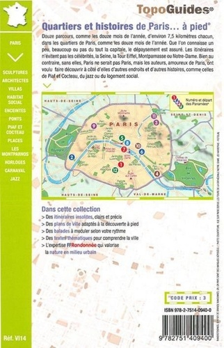 Quartiers et histoires de Paris... à pied. 2 itinéraires de Panamée à découvrir  Edition 2017