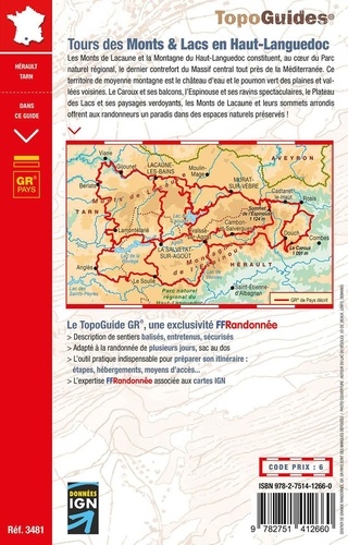 Tours des Monts & Lacs en Haut-Languedoc. Plus de 20 jours de randonnée  Edition 2023