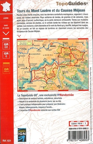 Tours du Mont Lozère et du Causse Méjean. Parc national des Cévennes 12e édition