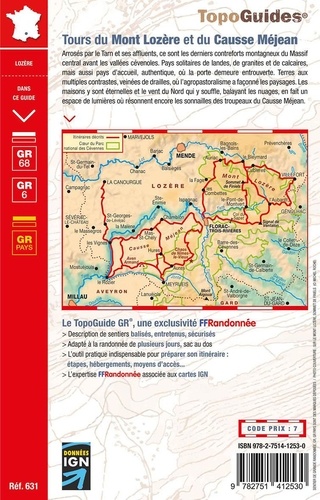 Tours du Mont Lozère et du Causse Méjean. Parc national des Cévennes 14e édition