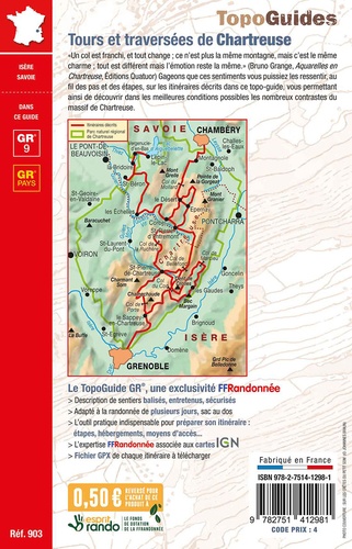 Tours et traversées de Chartreuse. Plus de 20 jours de randonnée 6e édition