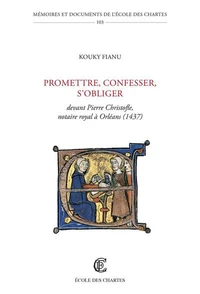 Promettre, confesser, s'obliger