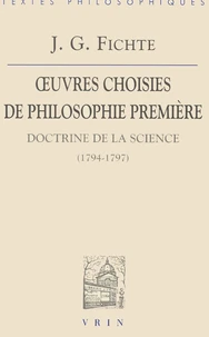 OEuvres choisies de philosophie première.