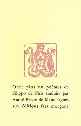 Filippo De Pisis - Onze plus un poèmes - Edition bilingue français-italien.