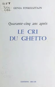Le cri du ghetto