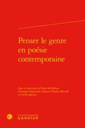 Penser le genre en poésie contemporaine