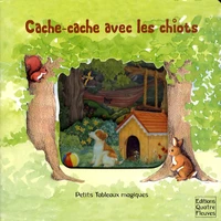 Cache-cache avec les chiots