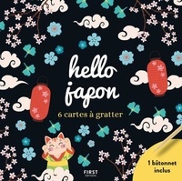  First - Hello Japon - 6 cartes à gratter et 1 bâtonnet inclus.