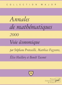 Annales de mathématiques 2000. Voie économique