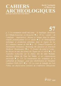 Cahiers archéologiques N° 57