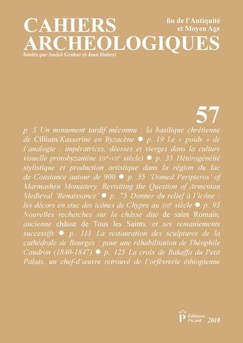 Cahiers archéologiques N° 57
