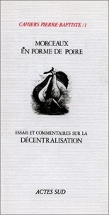 Morceaux en forme de poire